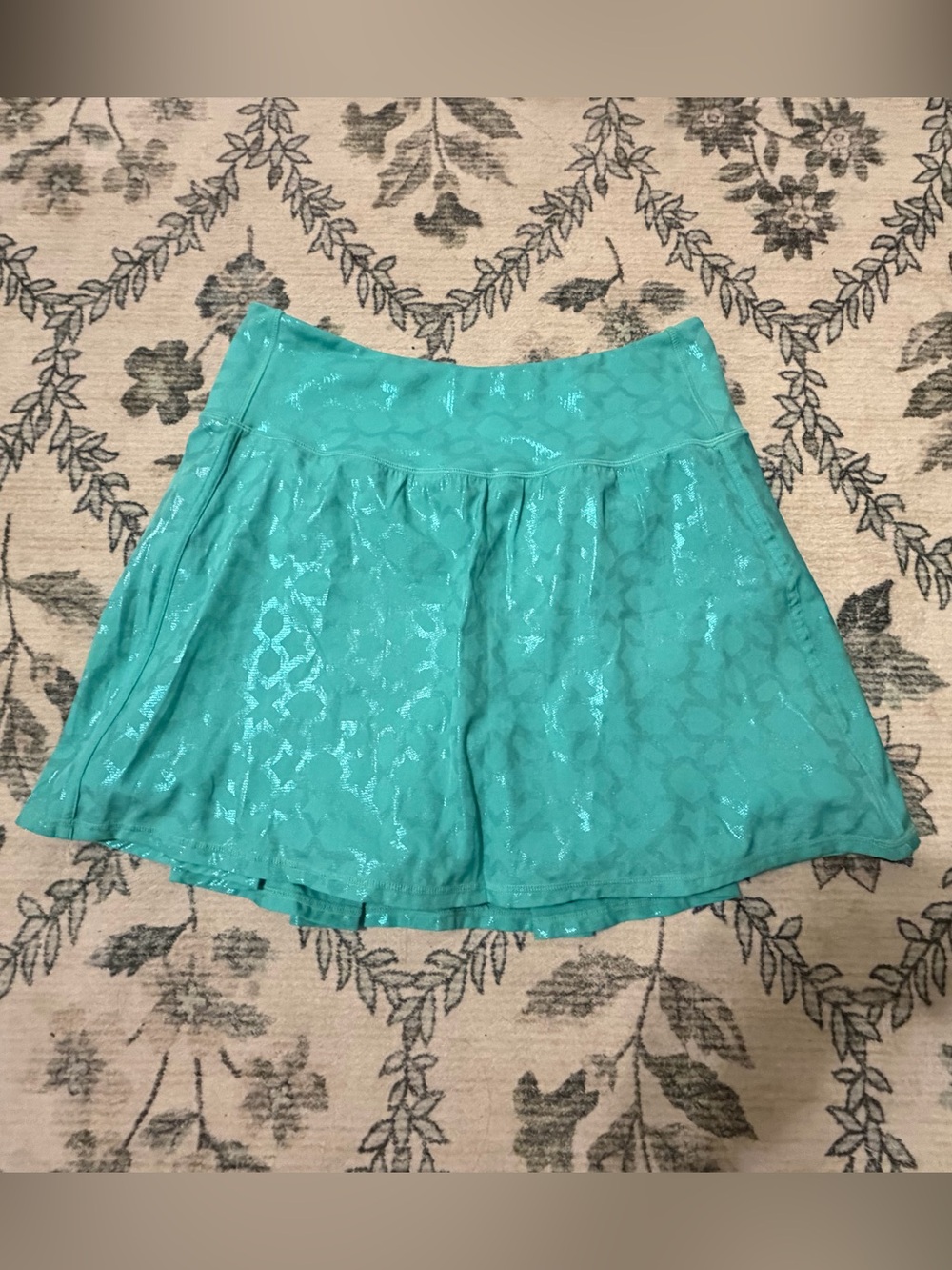 Crowned Athletics Arabian Nights Teal Skort Size Large
